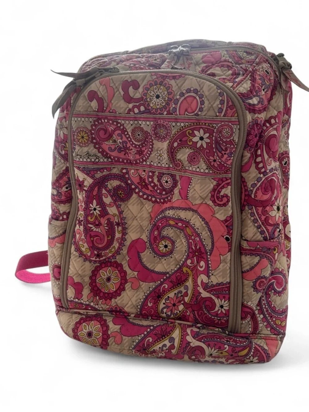 Vera Bradley’s Quilted Pink Paisley Women's Backpack